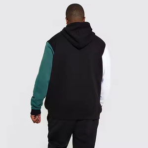 Vente en gros de sweats à capuche d'hiver personnalisés en polaire avec poche de couleur unie coupe régulière pull style meilleur prix streetwear de haute qualité pour hommes - Product Image 4