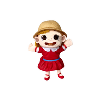 Marioneta de Mano de Peluche de Niña Adorable, Tamaño Universal, para Jugar/Narrar Historias, Personalizable y al por Mayor, con Certificación CE