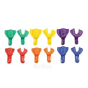 Bandeja de impresión Dental de plástico reutilizable autoclavable para moldeado de alginato de ortodoncia bandeja de dentista esterilizable de varios tamaños - Product Image 3