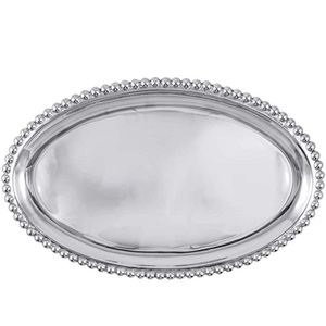 Plateau de service en émail blanc 2023, vente en gros, plateau de service en métal pour la maison, la cuisine, l'hôtel - Product Image 4