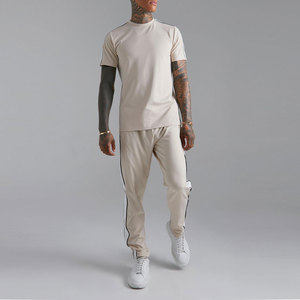 Men's Stylish Panel <b>T</b>-<b>Shirt</b> & Trouser Set Casual Panel Design <b>T</b>-<b>Shirt</b> & Jogger Set - Product Image 1