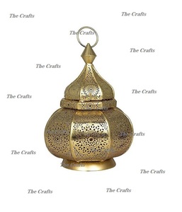Deluxe Quality Round Shape <b>Lantern</b> In Metal <b>Gold</b> Color Hanging <b>Lantern</b> For Wedding And Home Decoration Use - Product Image 2