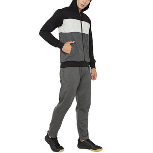 Vêtements de sport Logo personnalisé adultes taille hommes survêtement ensemble 2025 dernière conception hommes fermeture éclair survêtement au prix de gros - Product Image 2