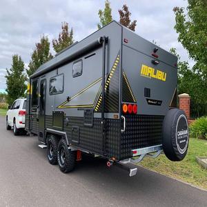 Lightweight Aluminum Teardrop Travel Trailer-Mini Caravan for <b>Small</b> SUVs Modern Waterproof Design Easy Moving 2-Person Sleeping - Product Image 1