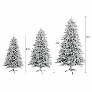 <span class=keywords><strong>Sapin</strong></span> <span class=keywords><strong>de</strong></span> Noël <span class=keywords><strong>artificiel</strong></span> <span class=keywords><strong>de</strong></span> haute qualité en PVC et PE, feuilles vertes, 240-300 <span class=keywords><strong>cm</strong></span>, avec neige floquée, base autoportante et éclairage LED - Product Image 6