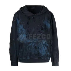 Nouvel Arrivage – Sweats à Capuche Homme Effet Vieilli, Respirants et Confortables, 100% Coton, Personnalisables, Faible MOQ, Prix de Gros pour la Saison Hivernale - Product Image 1