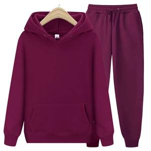 Traje Deportivo de Invierno para Hombre, Color Sólido, 100% Algodón, Forro Polar, Secado Rápido, Reversible, Cortavientos, Corte Regular, Largo Completo - Product Image 1