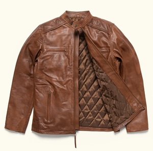 Veste en cuir pour hommes Top Design 100% de haute qualité avec doublure Quilt Full Sleeve à prix raisonnable conception personnalisée disponible - Product Image 5
