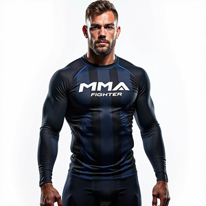Get Sublimation MMA Apparel Breathable Get Rash Guards Wholesale for Competitive Combat Sports Training Workouts Get - Product Image 3