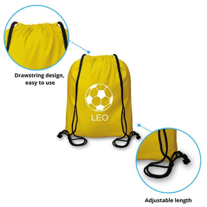 Sacs à cordon taille adulte OEM vente directe d'usine sacs à cordon étanches personnalisés en toile vente en gros - Product Image 5