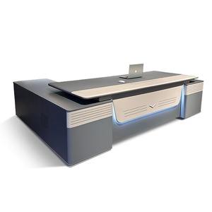 Modern Executive Office Desk Eco Friendly Extendable Computer Table Easy Assembly Panel <b>Workstation</b> Commercial Office Desk - Product Image 6