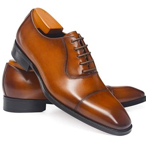 Zapatos de hombre de alta calidad de Color marrón de gran calidad, zapatos de vestir de cuero cómodos para trabajo de oficina para hombre, ropa para caminar - Product Image 6
