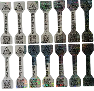 Etiquetas Adhesivas de Papel Térmico Holográfico Plateado Digitech Label P3 con Diseño de Holograma Redondo para Uso Comercial - Product Image 1