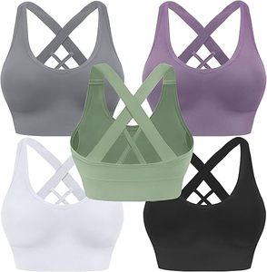 Soutien-gorge de sport pour femmes de qualité supérieure, ultra confortable et respirant, devant pour la course à pied, le yoga, l'entraînement - Matériel en spandex/nylon, tailles adultes - Product Image 1