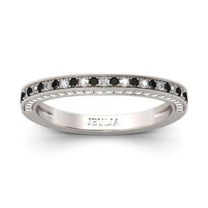 แหวนแฟชั่นผู้หญิงเงินสเตอร์ลิงทรงโค้งเจียรนัยแบบกลมของเจลิยา - Product Image 1