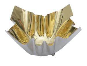 Luxurious Gold Polished Metal Bowl for Serving Desserts and <b>Sweets</b> Eco-Friendly Modern Tabletop Chocolate Bowl For Weddings - Product Image 5