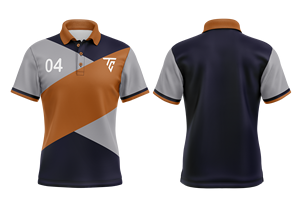 Polo de golf grande taille à motif personnalisé en polyester respirant et impression par sublimation pour hommes, polo de golf à manches courtes, vêtements - Product Image 6