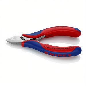 Alicates de corte diagonal Knipex Electronics con mango pulido a espejo, empuñaduras multicomponentes y punta biselada - Product Image 3