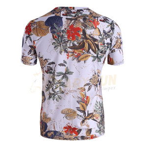 Custom Sublimated Eco-Friendly Breathable Quick Dry Durable Comfortable Casual <b>Short</b> <b>Sleeve</b> T-Shirt Men Polyester Cotton Canvas - Product Image 3