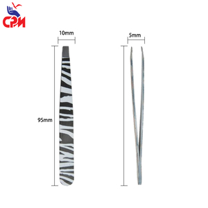 Salon Grade Eyebrow Tweezers Ultra Precision Slant Tip Grooming <b>Tool</b> For <b>Smooth</b> Hair Removal - Product Image 3