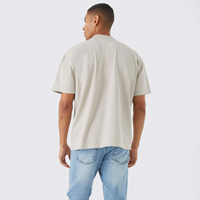 NUEVA Camiseta Personalizada para Hombre, Corte Cuadrado, 100% Algodón, 220 g/m², Cuello Redondo Acordonado, Hombros Caídos, Talla Grande, Transpirable, Secado Rápido