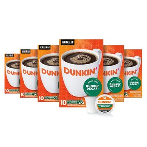 Café torréfié moyen sans caféine Dunkin', 60 dosettes Keurig K-Cup - Product Image 1