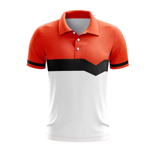 Camiseta de Golf Unisex con Logotipo Personalizado, Camiseta Polo con Estampado por Sublimación Personalizado de Fábrica, Patrón Sólido para Hombre - Product Image 3