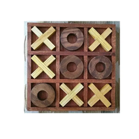 Conception créative Jouets pour enfants en bois XO Tic Tac Toe Jeu de société Jouets éducatifs Vente en gros directe d'usine