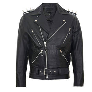 แจ็คเก็ตหนังผู้ชายฤดูหนาว พิมพ์ลายด้านหน้า โลโก้สั่งทำ ราคาถูก คุณภาพสูง ไซส์ใหญ่ สีตามสั่ง ระบายอากาศได้ดี เป็นมิตรกับสิ่งแวดล้อม - Product Image 1