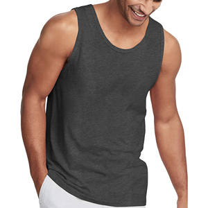 Débardeur musculaire OEM sans manches en coton léger pour hommes Vêtements de plage décontractés pour hommes Compression Running Fitness Gym - Product Image 3