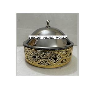 Plat à friture rond chauffe-plats Buffet servant un plat à friture pour tous les événements vaisselle plat à friture décoratif - Product Image 2