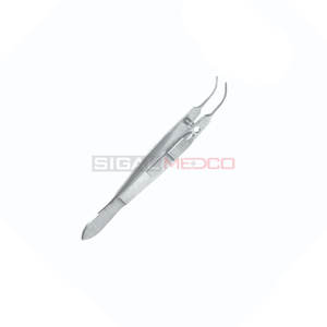 Pinzas de Fijación para Diestros Moody con Bloqueo Manual, 1x2 Dientes, 0.5mm, Acero Inoxidable Alemán, Instrumentos Quirúrgicos Oftálmicos, CE SIGAL - Product Image 5