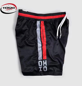 New Desgin Summer Mesh <b>Shorts</b> Wholesale Basketball Polyester With Zipper Pockets Gym Blank <b>5</b> <b>Inch</b> <b>Inseam</b> Mesh Men <b>Shorts</b> - Product Image 6