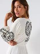 Robe en coton brodé la plus vendue à la main ODM respirant écologique coupe ample pour les journées décontractées meilleur prix - Product Image 3