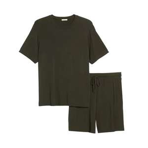 Trajes de Jogger de algodón unisex personalizados Conjunto de 2 piezas Chándales lisos para hombres Conjunto corto con capucha hasta la rodilla - Product Image 6