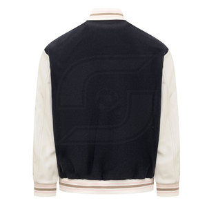 Veste Lettermen en toile légère pour hommes, col montant personnalisé de haute qualité pour l'hiver, vêtements d'extérieur - Product Image 2