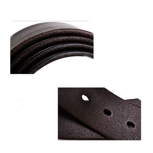 Ceinture en cuir véritable pour homme, durable et résistante, ceinture en cuir tanné végétal - Product Image 6