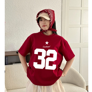 ODM OEM-T-shirt oversize unisexe grande taille, respirant, brodé, court, fabriqué au Vietnam pour adolescents, hommes et femmes - Product Image 4