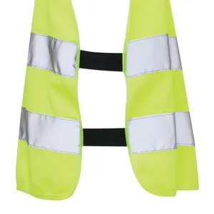 Gilet di Sicurezza in PET Riciclato con Adesivi Riflettenti e Luci, Gadget Promozionali Sostenibili GRS - Product Image 5