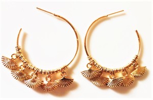 Pendientes Ankara hechos a mano de nueva moda para mujer, ropa de tela con estampado africano, diseño de aro elegante - Product Image 4