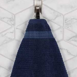 Ensemble de serviettes de bain de luxe en fibre de bambou 100% Design rayé Séchage rapide Épais et respirant Écologique Absorbant de spa respectueux de la peau - Product Image 3