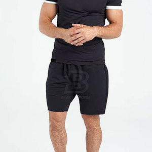 Meilleur prix Meilleur prix Short de fitness d'entraînement avec logo personnalisé Nouvelle arrivée Style décontracté à motif solide en vente en ligne - Product Image 4