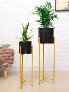 Soporte de Metal Moderno y Lujoso para Plantas, Recubierto con Pintura en Polvo, para Decoración Elegante del Hogar y Jardín - Product Image 2