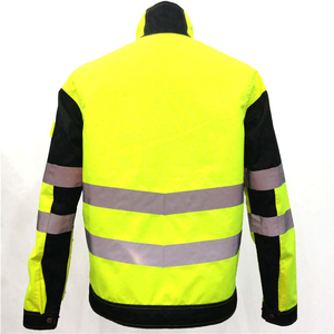 Chaqueta DE SEGURIDAD reflectante de alta calidad hecha en 2025 Material de poliéster transpirable OEM ODM Venta al por mayor Ropa de seguridad laboral Logo - Product Image 2