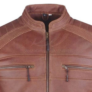 Chaqueta de Motociclista de Cuero Genuino al Mejor Precio, Chaqueta de Motociclista para Hombre en Oferta en Línea - Product Image 5