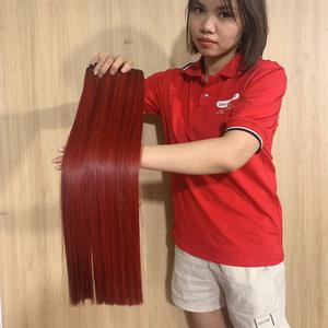 Paquetes de cabello liso de hueso rojo caliente de moda cabello humano vietnamita recto de doble estirado de alta calidad precio razonable cabello crudo - Product Image 3