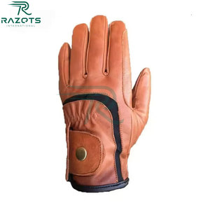 Razorts Guantes de moda para exteriores con pantalla táctil térmica para hombre de alta calidad 100% cuero de vaca genuino - Product Image 2