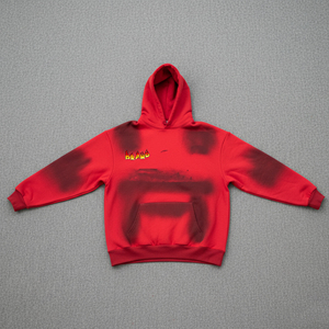 OEM/ODM Custom Logo Winter Hooded Sweatshirts Cotton <b>Fleece</b> with <b>black</b> spray Heavyweight Oversized Boxy pullover Men's Hoodies - Product Image 1