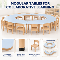 Meubles en bois Montessori pour tout-petits, table et chaises pour la maternelle, la garderie, la crèche, la salle de classe préscolaire