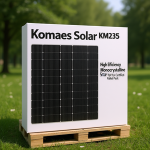 แผงโซลาร์เซลล์โมโนคริสตัลไลน์ประสิทธิภาพสูง Komaes Solar KM235 ได้รับการรับรองมาตรฐาน TUV บรรจุในพาเลท - Product Image 3